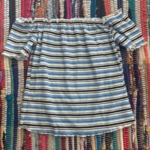 Blue Off the shoulder top